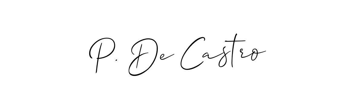 Once you've used our free online signature maker to create your best signature Allison_Script style, it's time to enjoy all of the benefits that P. De Castro name signing documents. P. De Castro signature style 2 images and pictures png