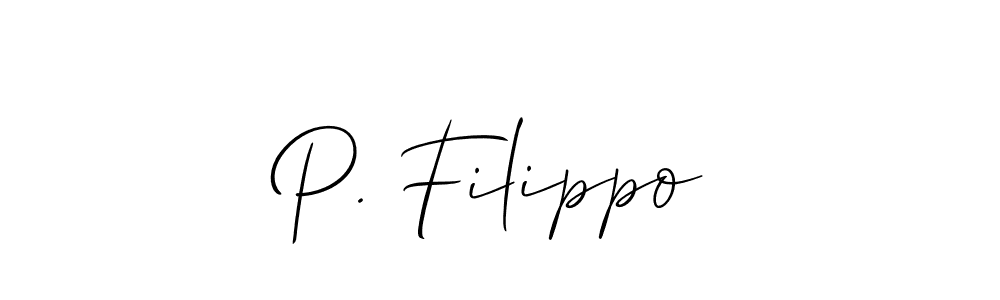 Best and Professional Signature Style for P. Filippo. Allison_Script Best Signature Style Collection. P. Filippo signature style 2 images and pictures png