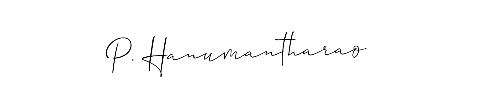 It looks lik you need a new signature style for name P. Hanumantharao. Design unique handwritten (Allison_Script) signature with our free signature maker in just a few clicks. P. Hanumantharao signature style 2 images and pictures png