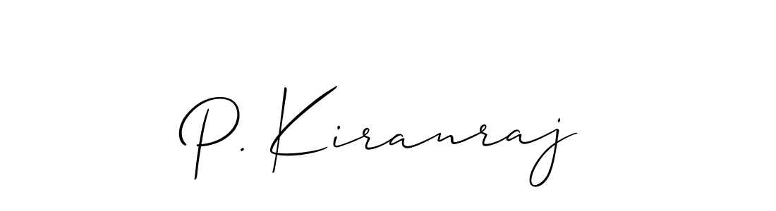 Best and Professional Signature Style for P. Kiranraj. Allison_Script Best Signature Style Collection. P. Kiranraj signature style 2 images and pictures png