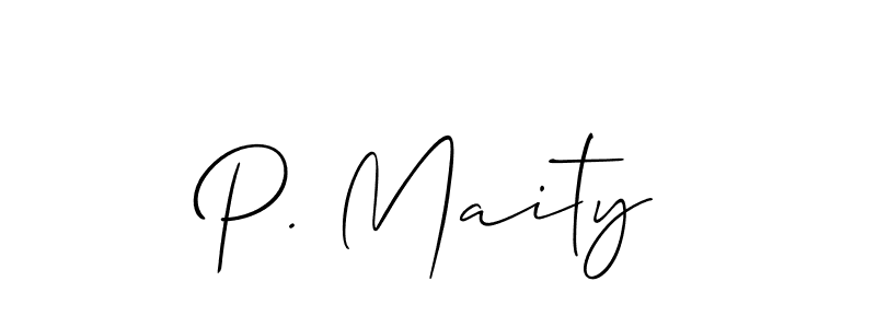 Best and Professional Signature Style for P. Maity. Allison_Script Best Signature Style Collection. P. Maity signature style 2 images and pictures png