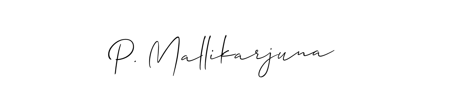 Also we have P. Mallikarjuna name is the best signature style. Create professional handwritten signature collection using Allison_Script autograph style. P. Mallikarjuna signature style 2 images and pictures png