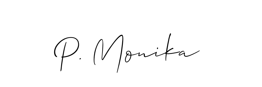 Make a beautiful signature design for name P. Monika. Use this online signature maker to create a handwritten signature for free. P. Monika signature style 2 images and pictures png