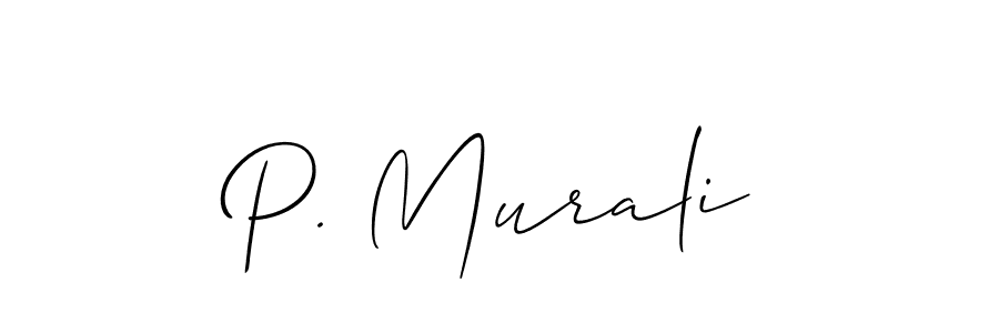 Best and Professional Signature Style for P. Murali. Allison_Script Best Signature Style Collection. P. Murali signature style 2 images and pictures png