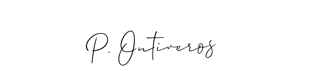 Check out images of Autograph of P. Ontiveros name. Actor P. Ontiveros Signature Style. Allison_Script is a professional sign style online. P. Ontiveros signature style 2 images and pictures png