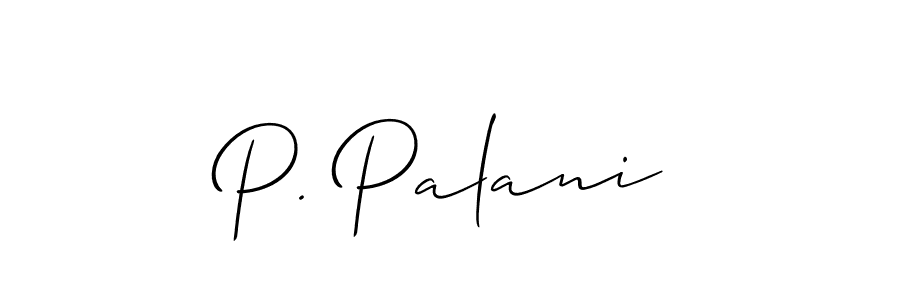 How to make P. Palani signature? Allison_Script is a professional autograph style. Create handwritten signature for P. Palani name. P. Palani signature style 2 images and pictures png