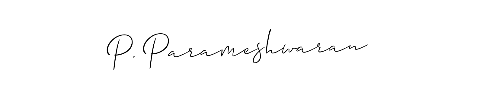 P. Parameshwaran stylish signature style. Best Handwritten Sign (Allison_Script) for my name. Handwritten Signature Collection Ideas for my name P. Parameshwaran. P. Parameshwaran signature style 2 images and pictures png