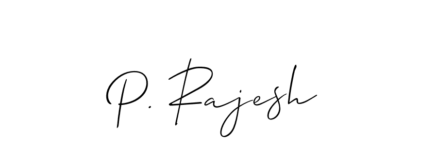 Best and Professional Signature Style for P. Rajesh. Allison_Script Best Signature Style Collection. P. Rajesh signature style 2 images and pictures png