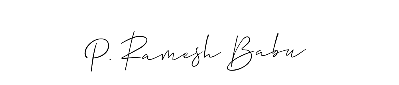 You can use this online signature creator to create a handwritten signature for the name P. Ramesh Babu. This is the best online autograph maker. P. Ramesh Babu signature style 2 images and pictures png