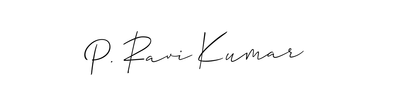 Similarly Allison_Script is the best handwritten signature design. Signature creator online .You can use it as an online autograph creator for name P. Ravi Kumar. P. Ravi Kumar signature style 2 images and pictures png