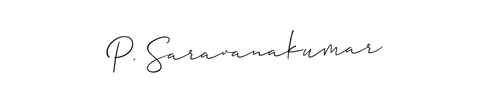 Make a beautiful signature design for name P. Saravanakumar. Use this online signature maker to create a handwritten signature for free. P. Saravanakumar signature style 2 images and pictures png