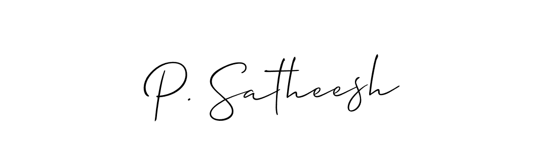 It looks lik you need a new signature style for name P. Satheesh. Design unique handwritten (Allison_Script) signature with our free signature maker in just a few clicks. P. Satheesh signature style 2 images and pictures png