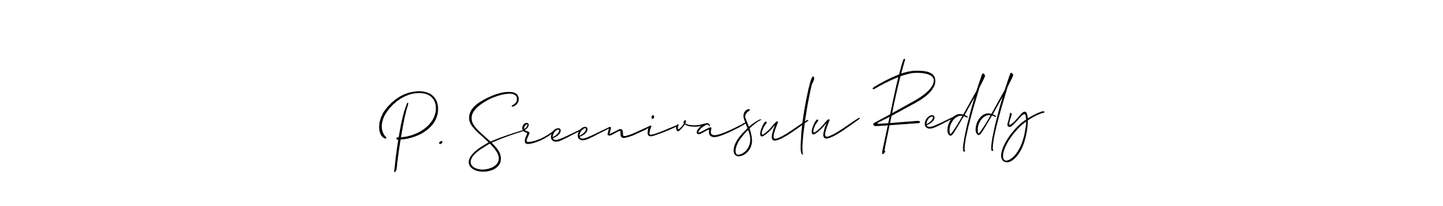 You can use this online signature creator to create a handwritten signature for the name P. Sreenivasulu Reddy. This is the best online autograph maker. P. Sreenivasulu Reddy signature style 2 images and pictures png