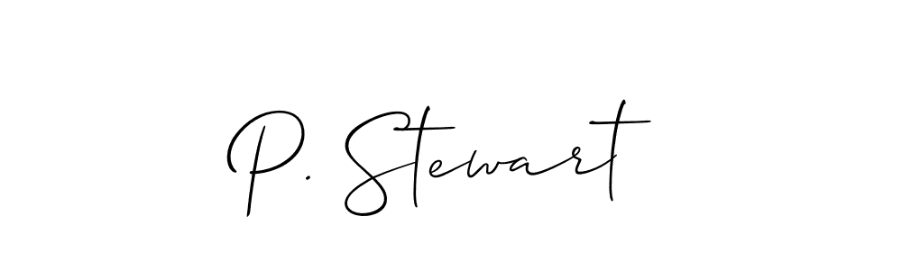 Check out images of Autograph of P. Stewart name. Actor P. Stewart Signature Style. Allison_Script is a professional sign style online. P. Stewart signature style 2 images and pictures png