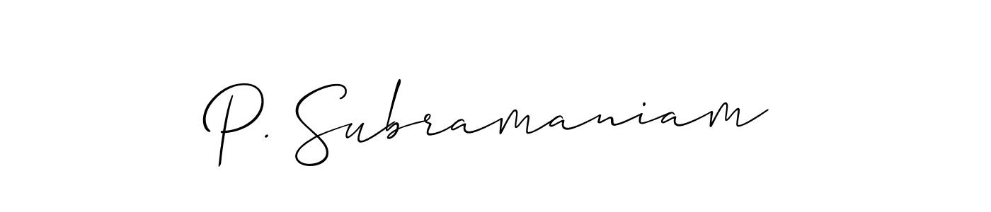 Here are the top 10 professional signature styles for the name P. Subramaniam. These are the best autograph styles you can use for your name. P. Subramaniam signature style 2 images and pictures png