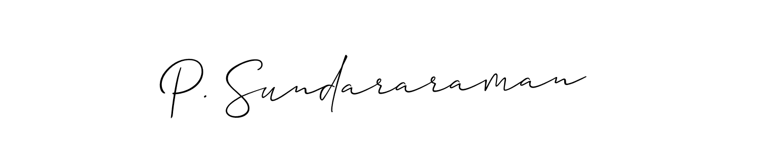 Make a short P. Sundararaman signature style. Manage your documents anywhere anytime using Allison_Script. Create and add eSignatures, submit forms, share and send files easily. P. Sundararaman signature style 2 images and pictures png