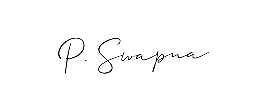 Make a beautiful signature design for name P. Swapna. Use this online signature maker to create a handwritten signature for free. P. Swapna signature style 2 images and pictures png