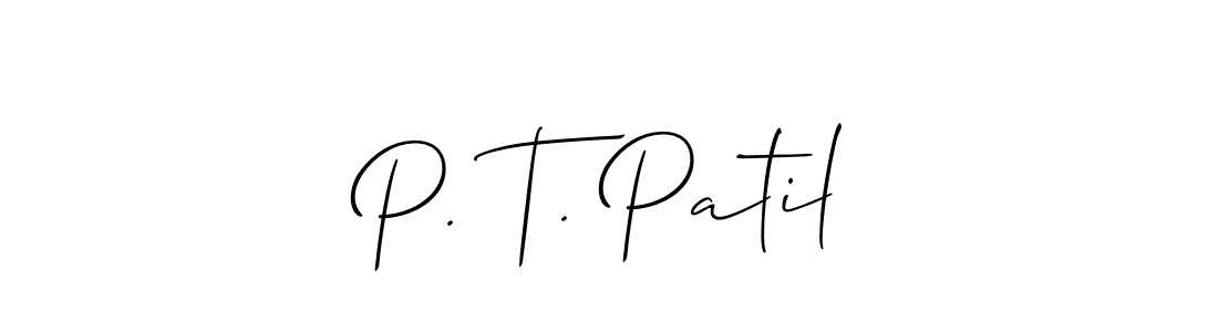 Make a beautiful signature design for name P. T. Patil. Use this online signature maker to create a handwritten signature for free. P. T. Patil signature style 2 images and pictures png