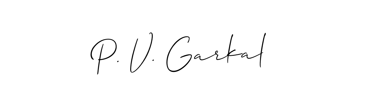 Make a beautiful signature design for name P. V. Garkal. Use this online signature maker to create a handwritten signature for free. P. V. Garkal signature style 2 images and pictures png