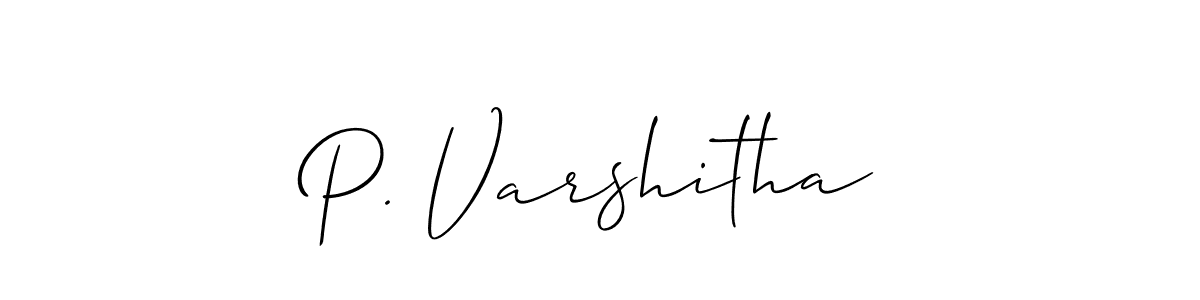 Best and Professional Signature Style for P. Varshitha. Allison_Script Best Signature Style Collection. P. Varshitha signature style 2 images and pictures png
