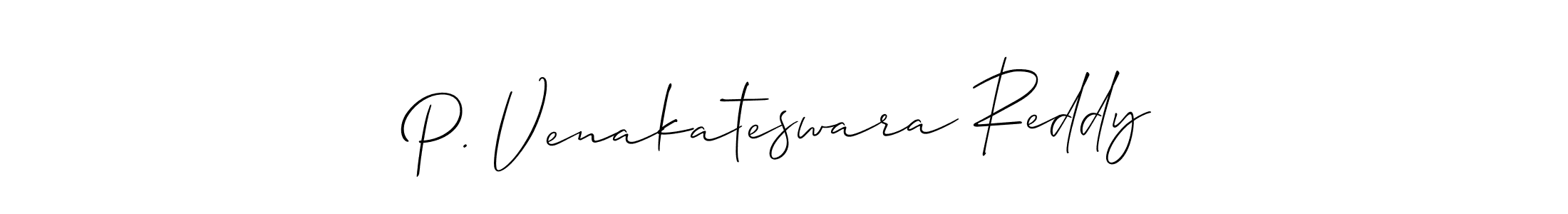 Make a beautiful signature design for name P. Venakateswara Reddy. With this signature (Allison_Script) style, you can create a handwritten signature for free. P. Venakateswara Reddy signature style 2 images and pictures png