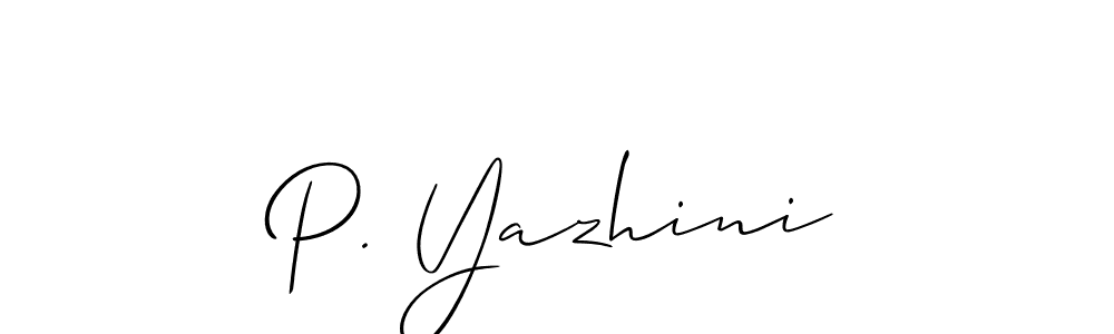 How to Draw P. Yazhini signature style? Allison_Script is a latest design signature styles for name P. Yazhini. P. Yazhini signature style 2 images and pictures png