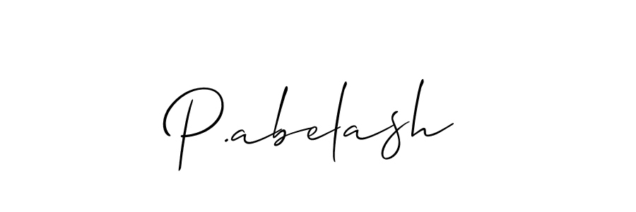 It looks lik you need a new signature style for name P.abelash. Design unique handwritten (Allison_Script) signature with our free signature maker in just a few clicks. P.abelash signature style 2 images and pictures png