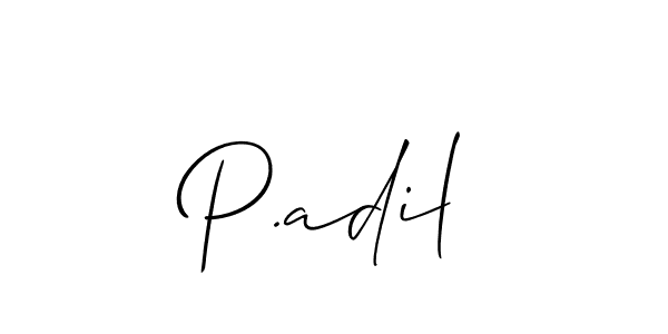 This is the best signature style for the P.adil name. Also you like these signature font (Allison_Script). Mix name signature. P.adil signature style 2 images and pictures png