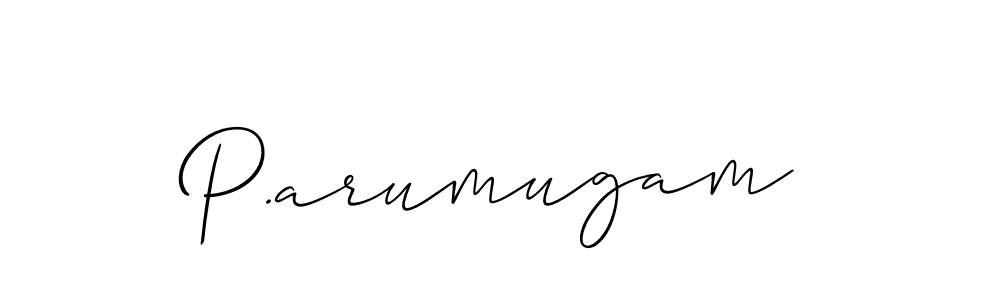 You should practise on your own different ways (Allison_Script) to write your name (P.arumugam) in signature. don't let someone else do it for you. P.arumugam signature style 2 images and pictures png