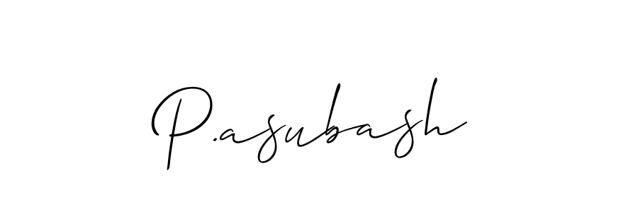 Make a short P.asubash signature style. Manage your documents anywhere anytime using Allison_Script. Create and add eSignatures, submit forms, share and send files easily. P.asubash signature style 2 images and pictures png