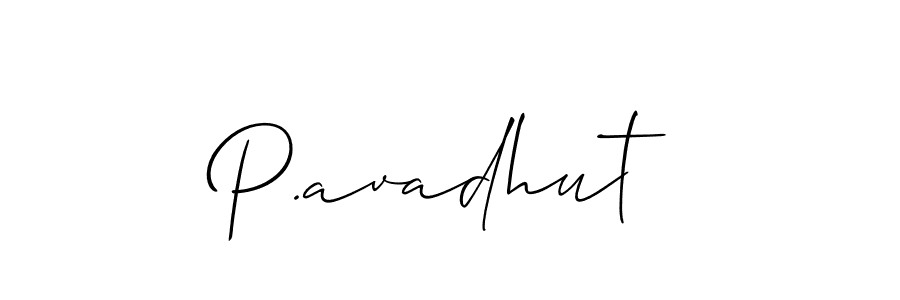 You can use this online signature creator to create a handwritten signature for the name P.avadhut. This is the best online autograph maker. P.avadhut signature style 2 images and pictures png