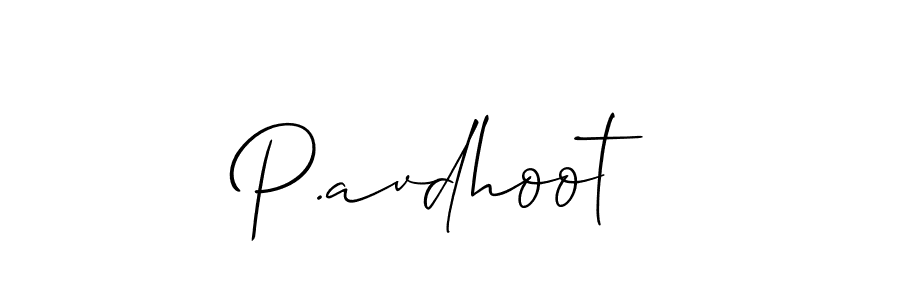 Also we have P.avdhoot name is the best signature style. Create professional handwritten signature collection using Allison_Script autograph style. P.avdhoot signature style 2 images and pictures png