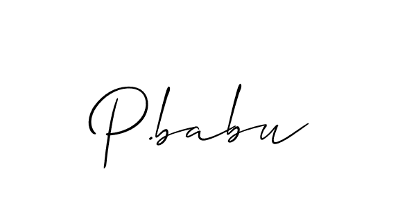 Here are the top 10 professional signature styles for the name P.babu. These are the best autograph styles you can use for your name. P.babu signature style 2 images and pictures png