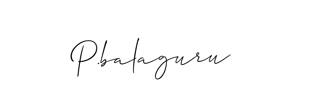 How to Draw P.balaguru signature style? Allison_Script is a latest design signature styles for name P.balaguru. P.balaguru signature style 2 images and pictures png