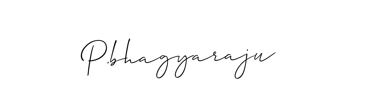 Design your own signature with our free online signature maker. With this signature software, you can create a handwritten (Allison_Script) signature for name P.bhagyaraju. P.bhagyaraju signature style 2 images and pictures png