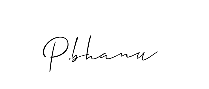 Once you've used our free online signature maker to create your best signature Allison_Script style, it's time to enjoy all of the benefits that P.bhanu name signing documents. P.bhanu signature style 2 images and pictures png