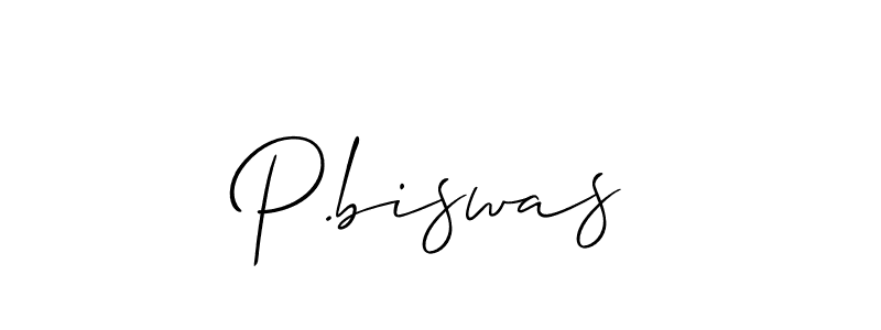 Use a signature maker to create a handwritten signature online. With this signature software, you can design (Allison_Script) your own signature for name P.biswas. P.biswas signature style 2 images and pictures png