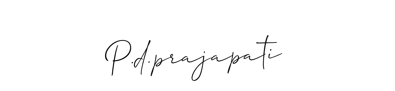 if you are searching for the best signature style for your name P.d.prajapati. so please give up your signature search. here we have designed multiple signature styles  using Allison_Script. P.d.prajapati signature style 2 images and pictures png