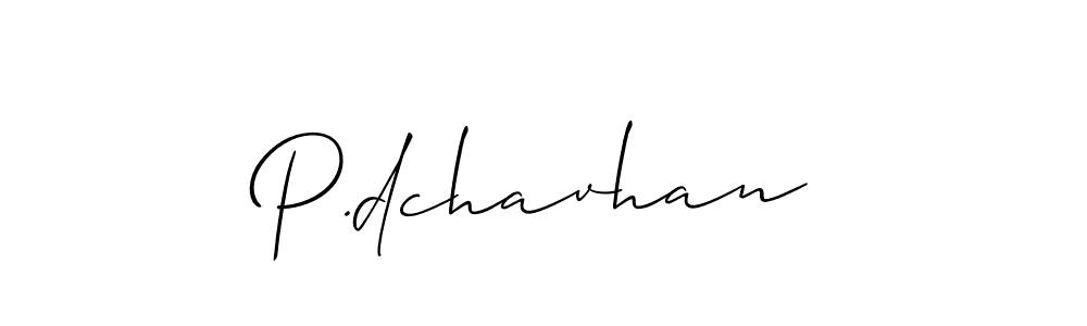 Also we have P.dchavhan name is the best signature style. Create professional handwritten signature collection using Allison_Script autograph style. P.dchavhan signature style 2 images and pictures png