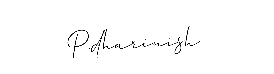 Make a beautiful signature design for name P.dharinish. Use this online signature maker to create a handwritten signature for free. P.dharinish signature style 2 images and pictures png