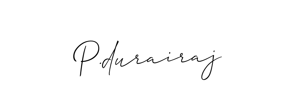 Allison_Script is a professional signature style that is perfect for those who want to add a touch of class to their signature. It is also a great choice for those who want to make their signature more unique. Get P.durairaj name to fancy signature for free. P.durairaj signature style 2 images and pictures png