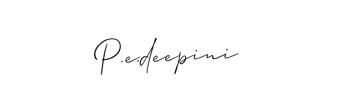 You can use this online signature creator to create a handwritten signature for the name P.e.deepini. This is the best online autograph maker. P.e.deepini signature style 2 images and pictures png