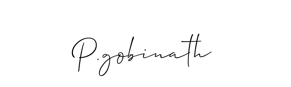 P.gobinath stylish signature style. Best Handwritten Sign (Allison_Script) for my name. Handwritten Signature Collection Ideas for my name P.gobinath. P.gobinath signature style 2 images and pictures png