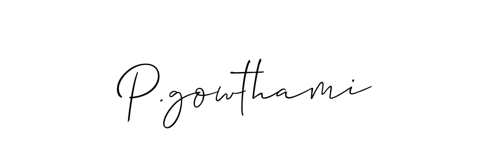 Once you've used our free online signature maker to create your best signature Allison_Script style, it's time to enjoy all of the benefits that P.gowthami name signing documents. P.gowthami signature style 2 images and pictures png