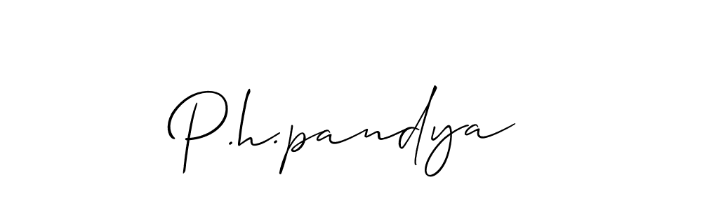 Make a beautiful signature design for name P.h.pandya. Use this online signature maker to create a handwritten signature for free. P.h.pandya signature style 2 images and pictures png