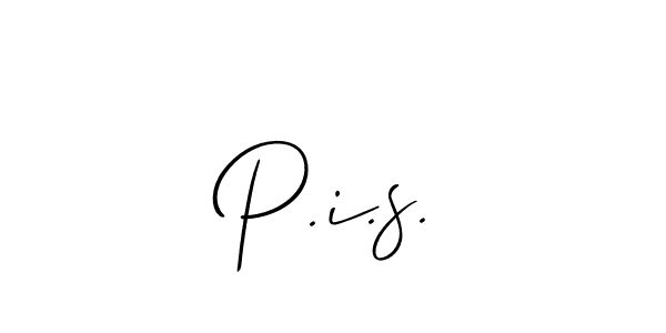 P.i.s. stylish signature style. Best Handwritten Sign (Allison_Script) for my name. Handwritten Signature Collection Ideas for my name P.i.s.. P.i.s. signature style 2 images and pictures png