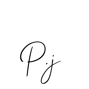 Also we have P.j name is the best signature style. Create professional handwritten signature collection using Allison_Script autograph style. P.j signature style 2 images and pictures png
