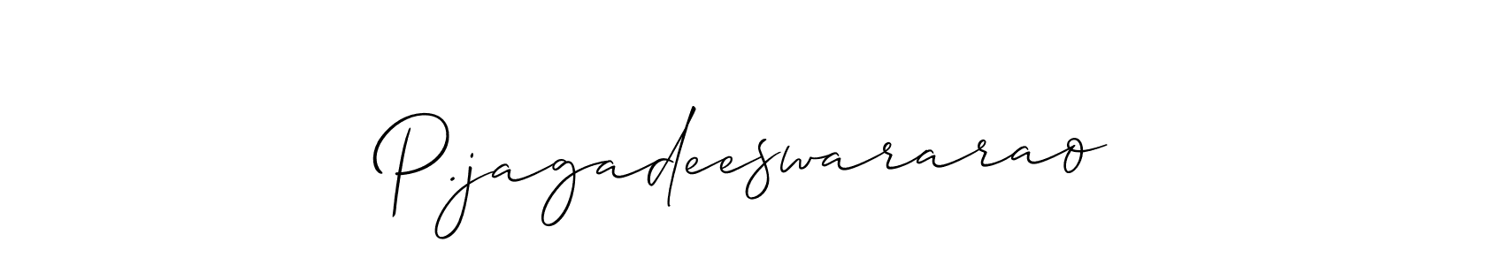 How to Draw P.jagadeeswararao signature style? Allison_Script is a latest design signature styles for name P.jagadeeswararao. P.jagadeeswararao signature style 2 images and pictures png