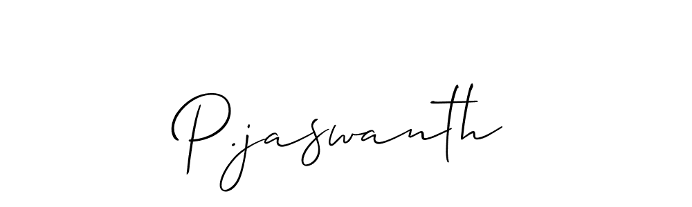 Make a beautiful signature design for name P.jaswanth. Use this online signature maker to create a handwritten signature for free. P.jaswanth signature style 2 images and pictures png