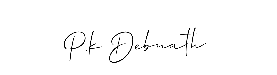 Make a beautiful signature design for name P.k Debnath. Use this online signature maker to create a handwritten signature for free. P.k Debnath signature style 2 images and pictures png